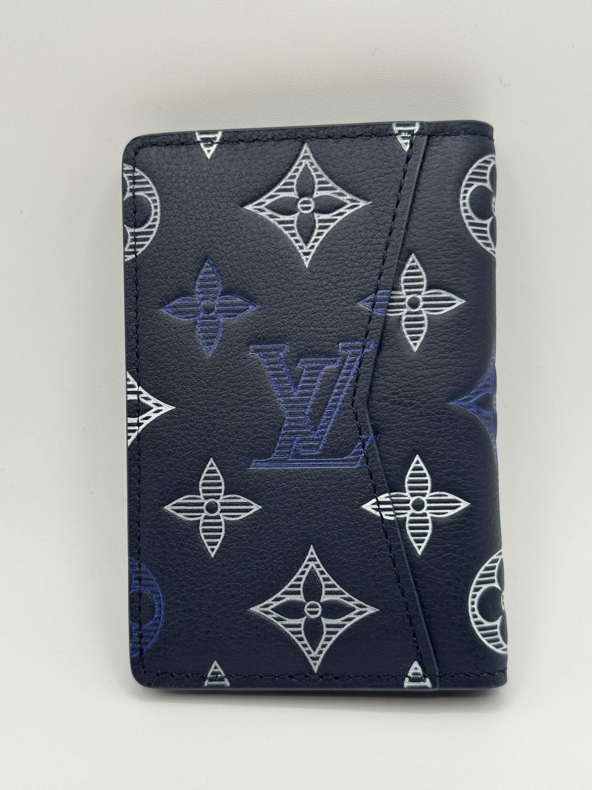 Louis Vuitton LV Pocket Organizer Wallet M29135 Navy Blue