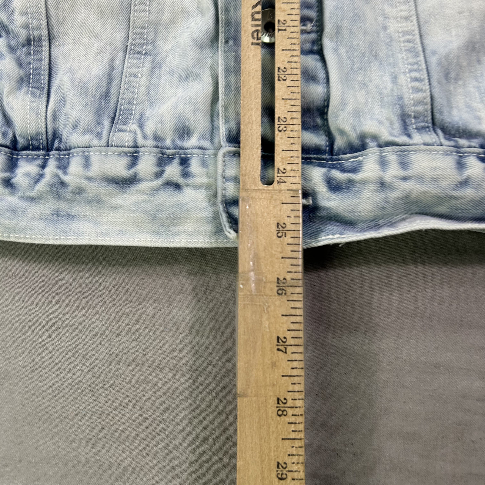 VINTAGE Southpole Denim Jacket Mens Medium Acid Wash Button Up Jean Streetwear