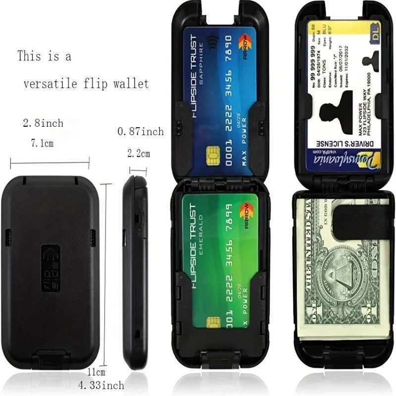 New Slim Wallet Ultra-thin Rfid-blocking As-seen-on-tv Id Theft Protection