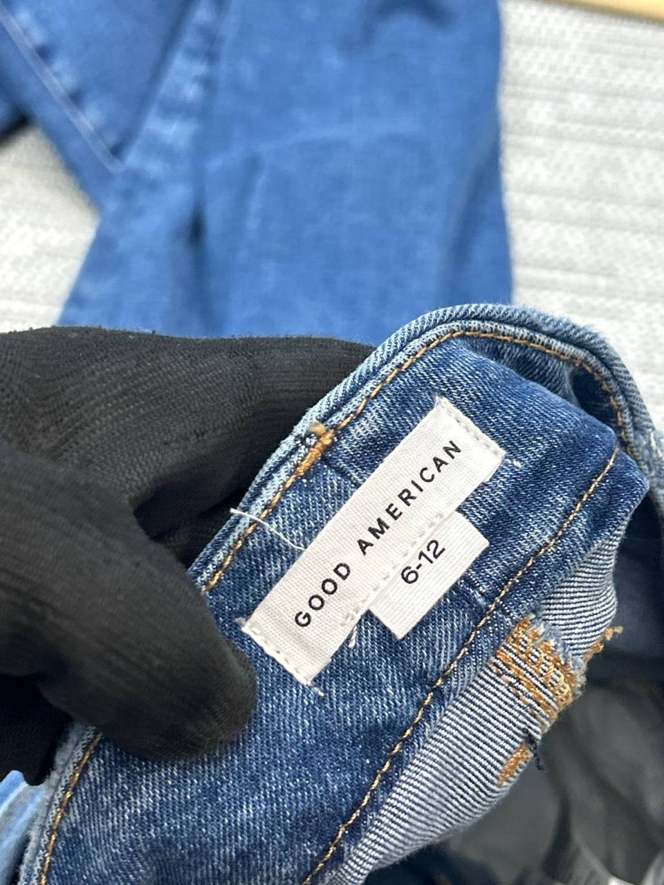 Good American Always Fits Good Legs Straight Jeans Womens 6 Blue Denim 28×28