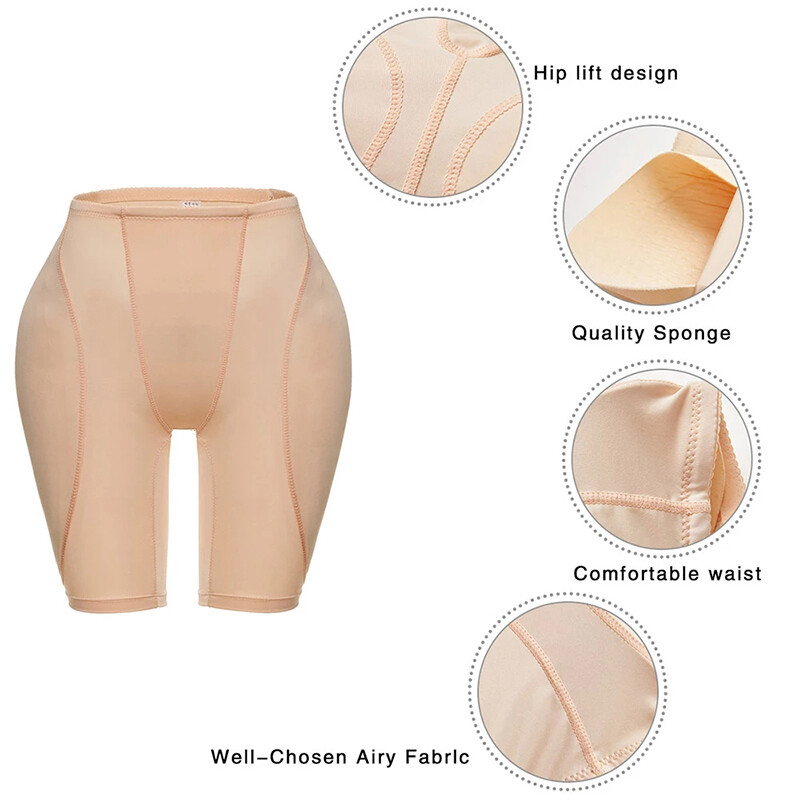 Hip Enhancer Padded Low Waist Panties Fake Ass Shaper Underpants Crossdresser US