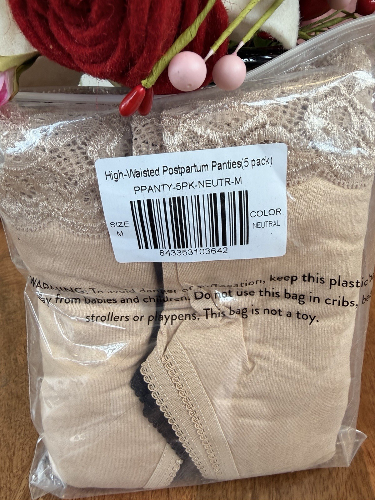Kindred Bravely Postpartum Panties 5 Pack Maternity Postpartum Assorted M