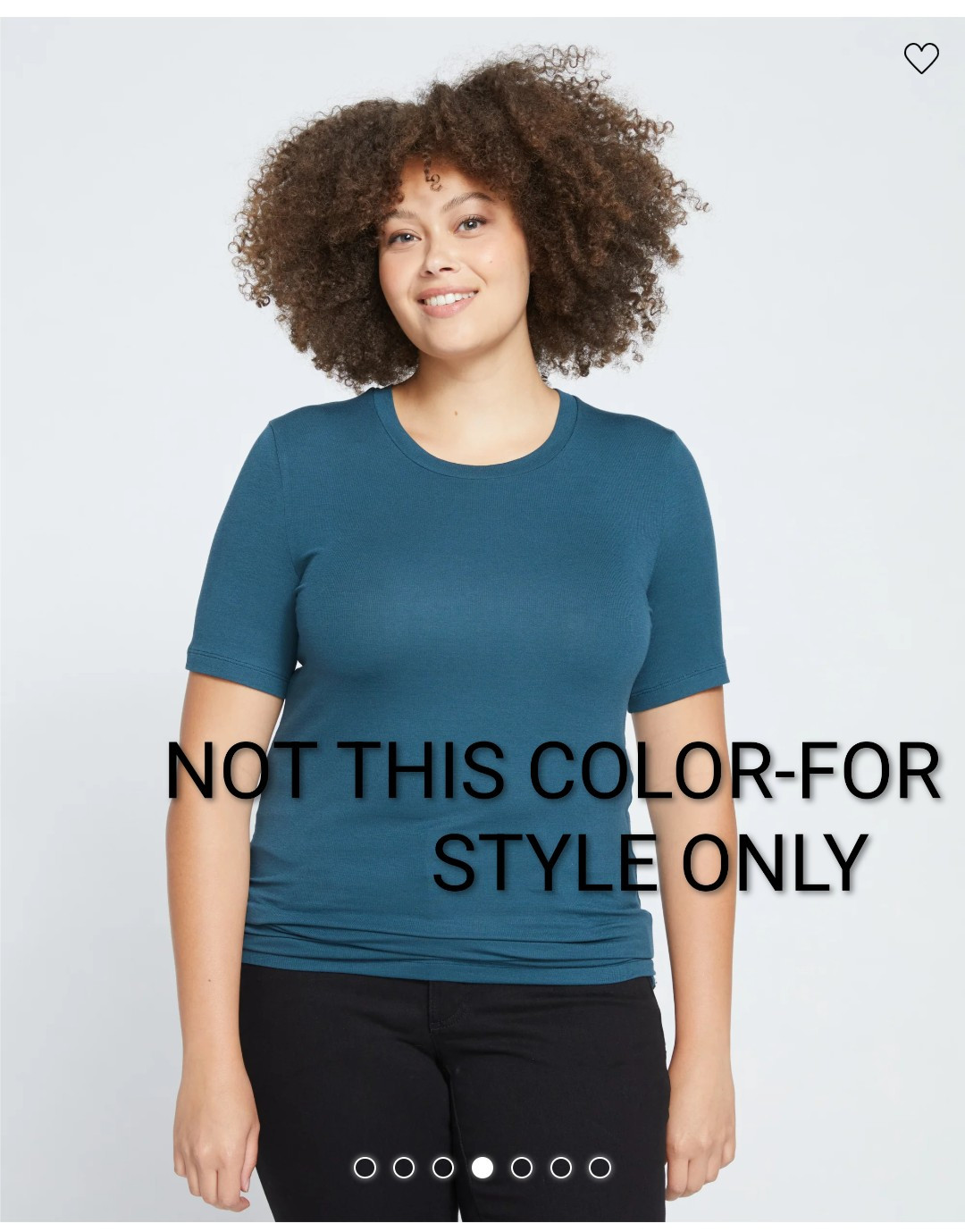 Universal Standard XL 26-28 Foundations crew neck navy short sleeve top
