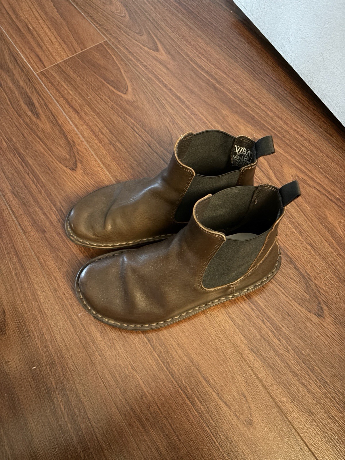 Vibae Helsinki Leather Cocoa Brown Boots Size EU39 W9 M6 Ergonomic Minimalist