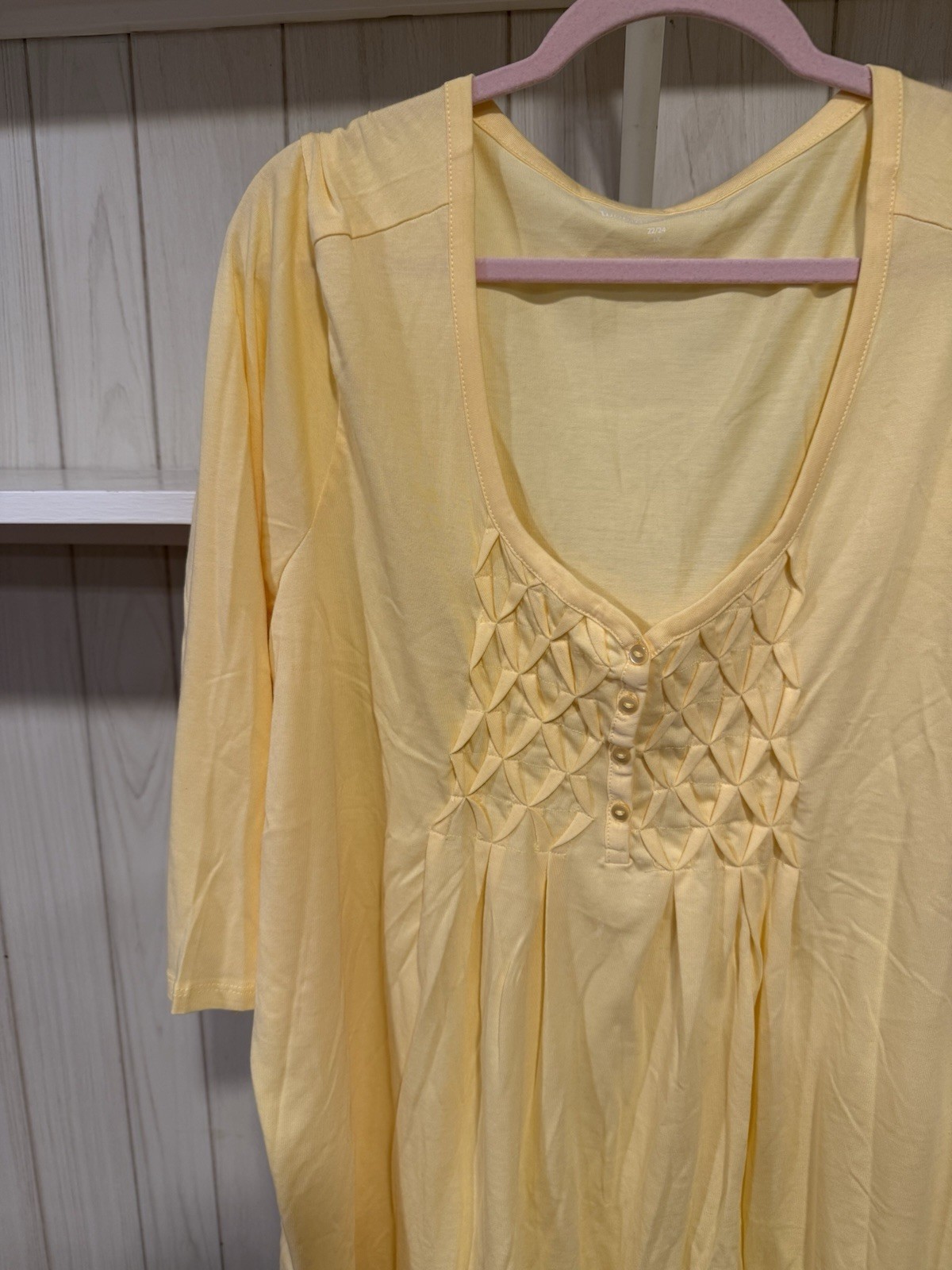 Woman Within 1X 22/24 Women’s Yellow Top