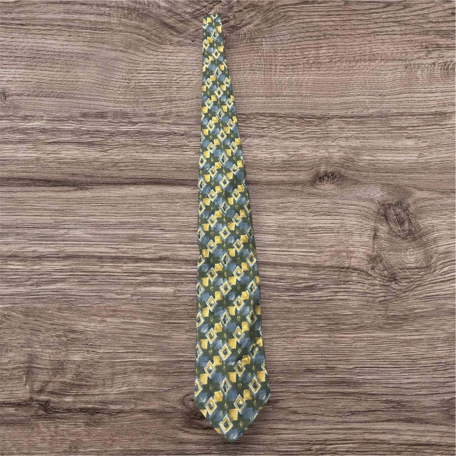 Charleston Tie Rack 100% Silk Geometric Tie Made in Italy