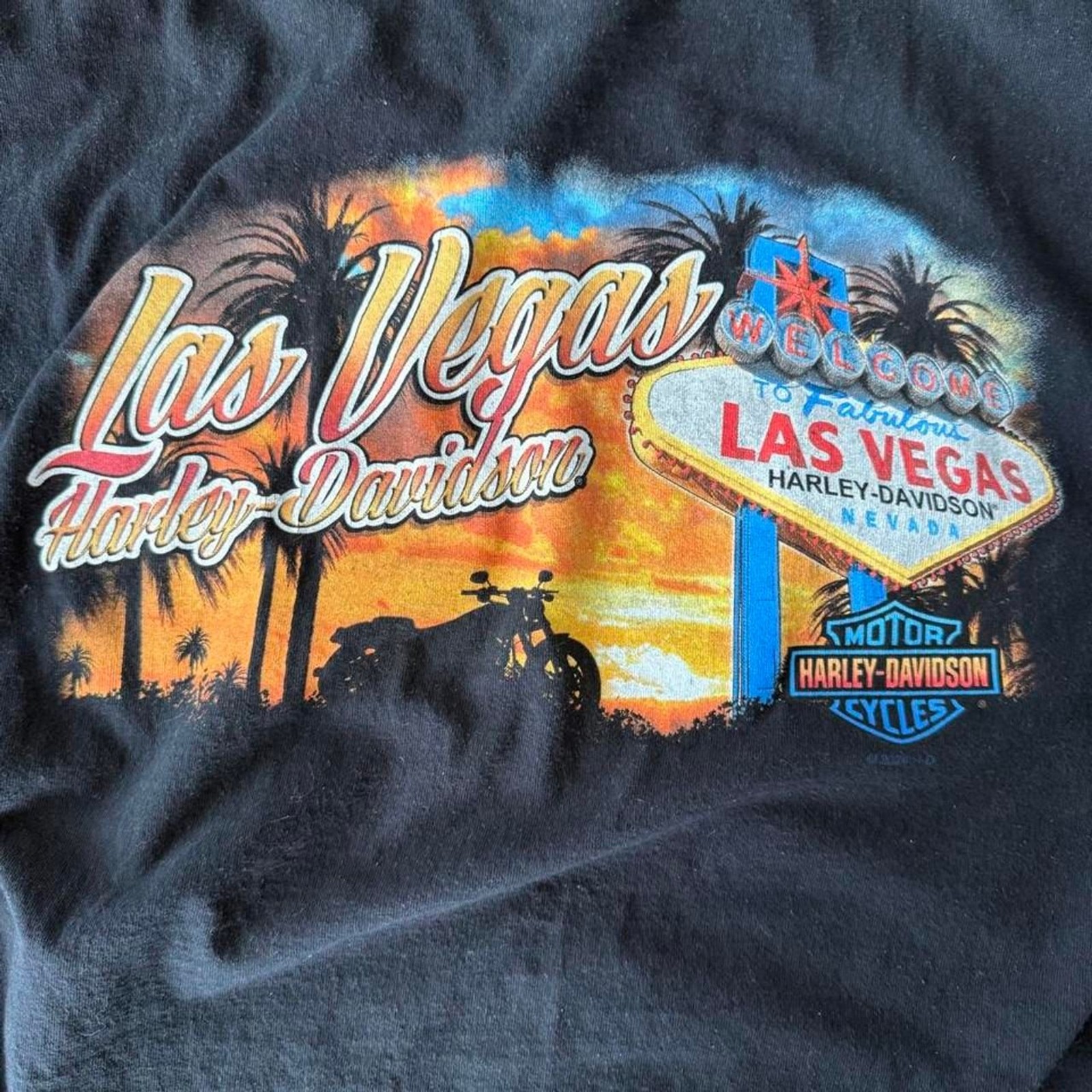 Harley-davidson Las Vegas Men’s Black T-shirt