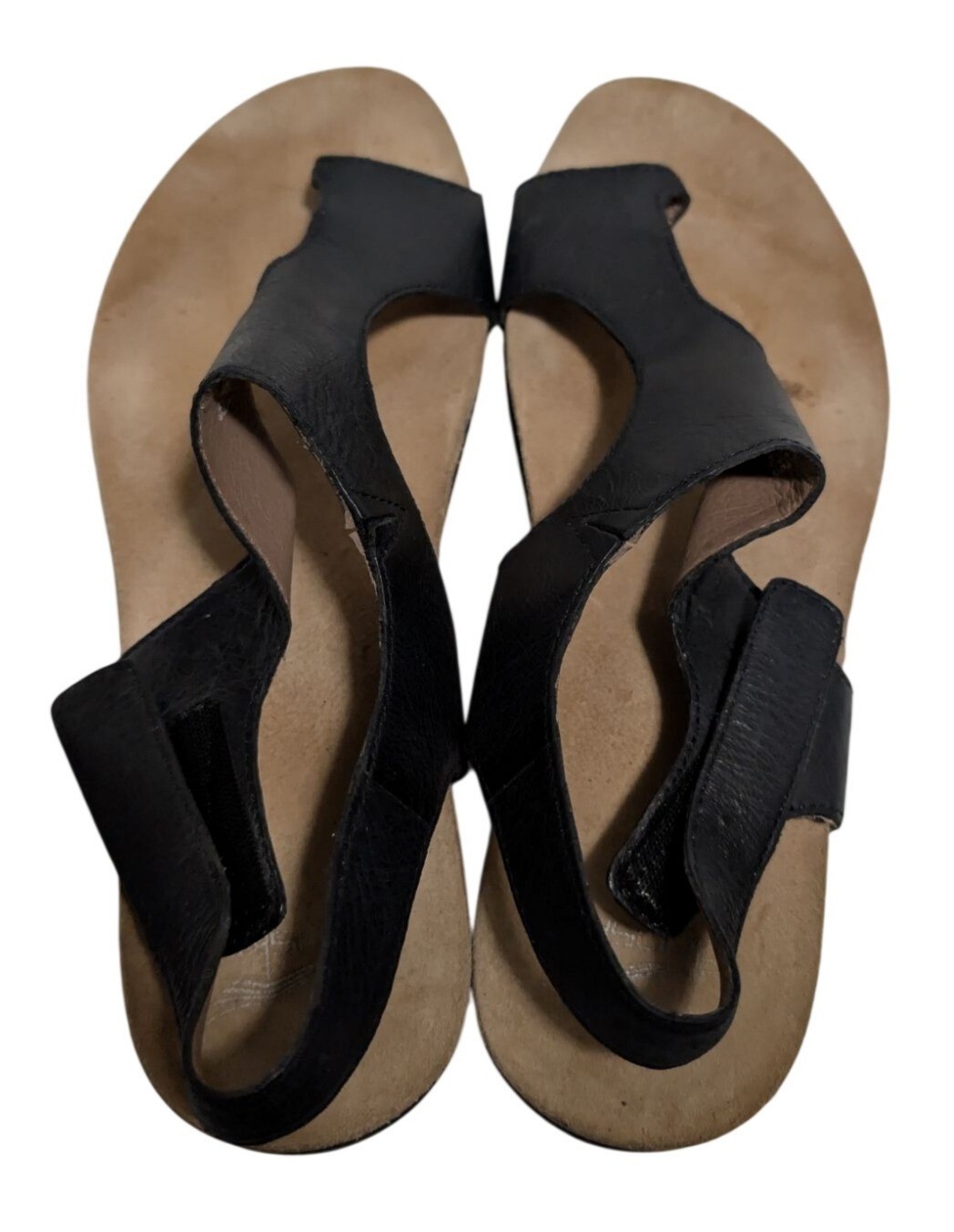 Dansko Reece Black Leather Comfort Toe Loop Sandals Womens EU 42 US 11.5