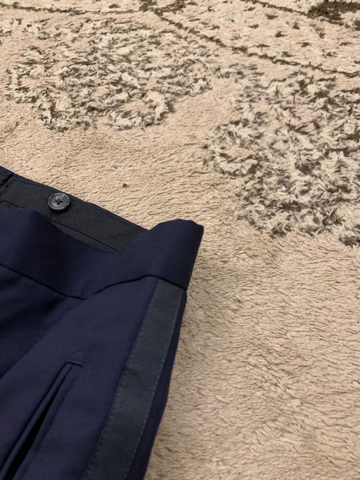 Suitsupply La Spalla Super 110s pure wool navy Tuxedo night classic suit 36S 36R