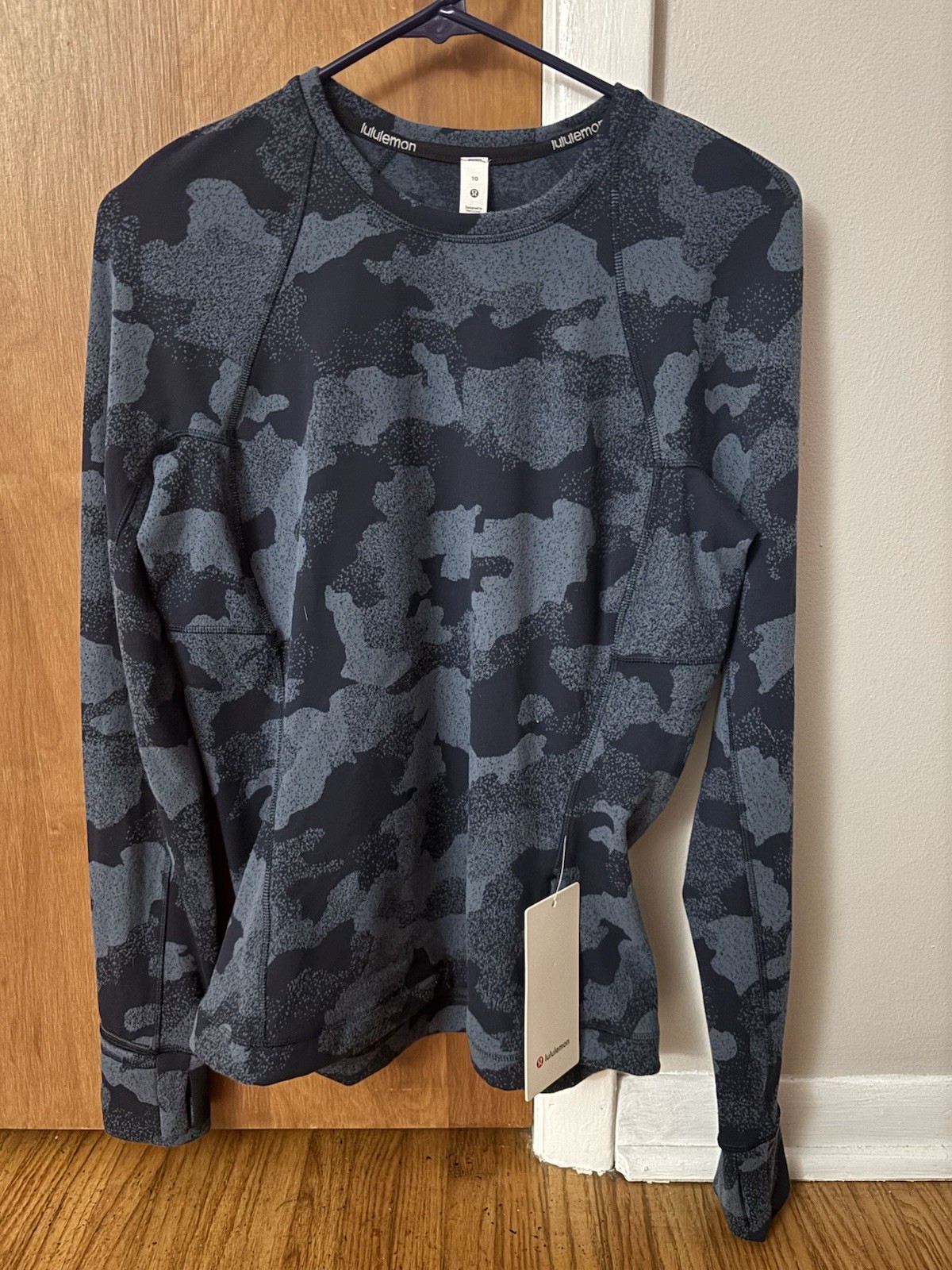 lululemon Women’s It’s Rulu Run Long Sleeve Shirt Heritage Speckle Camo Navy