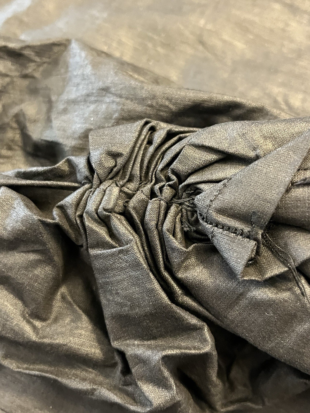 2490🌟Antique 1800s Victorian Factory-made Burial Gown Garment Shroud Plague Doc