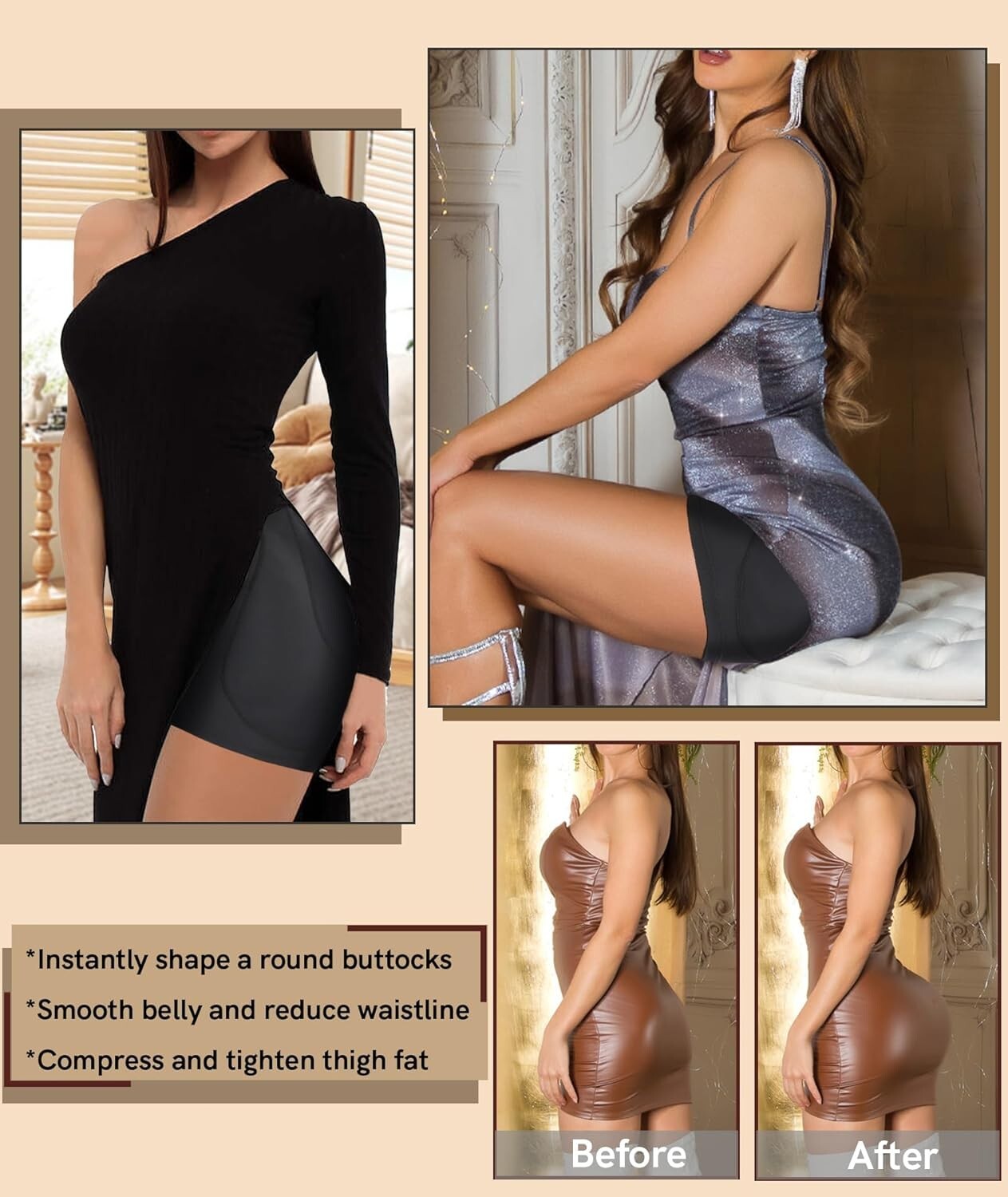 Butt Lifter Panties Womens Hip And Butt Padded Enhancer Shapewear Booty Fake Ass