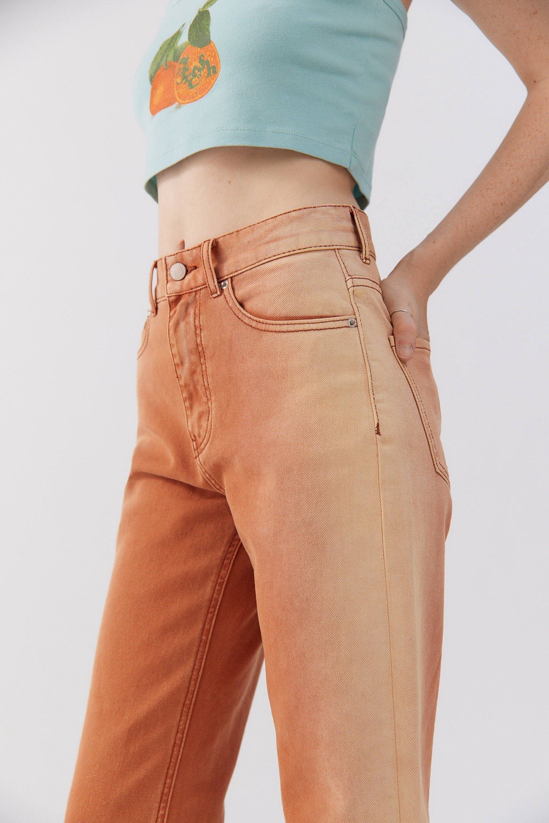 NWT BDG Burnt Orange Ombré Cowboy Jeans Women’s Size 28