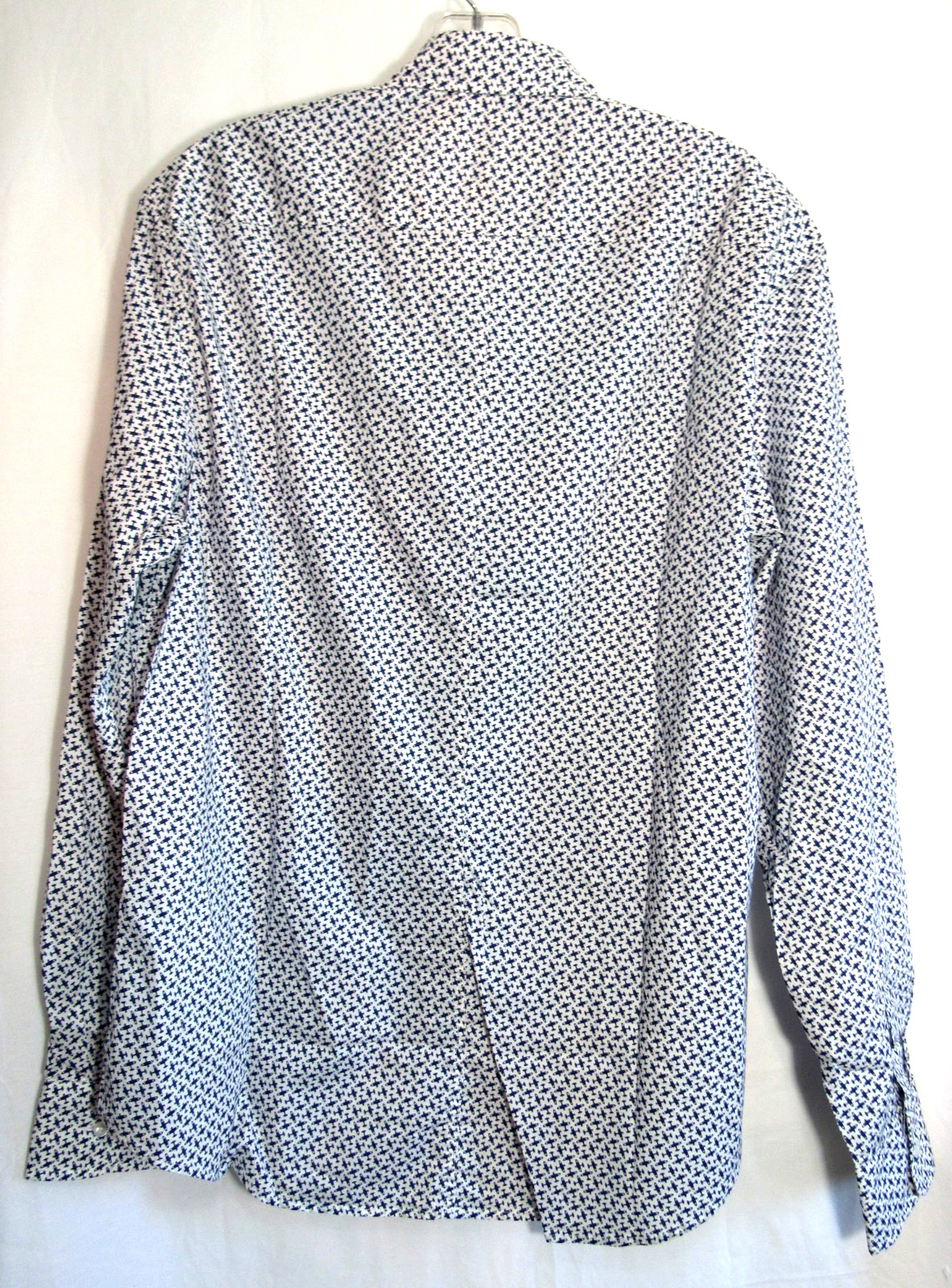 Frank & Eileen Finbar Blue Plane Button Down Long Sleeve Shirt Size Small NWOT