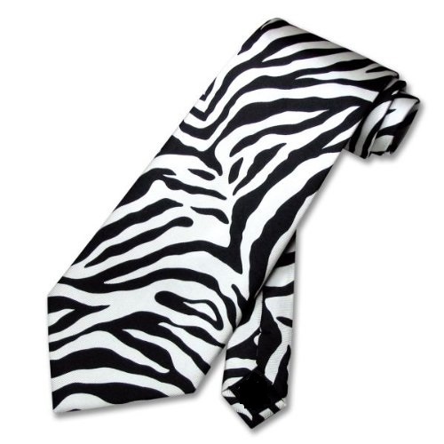 NEW ZEBRA Cool Animal Skin Print Neck Tie NeckTie USA SELLER