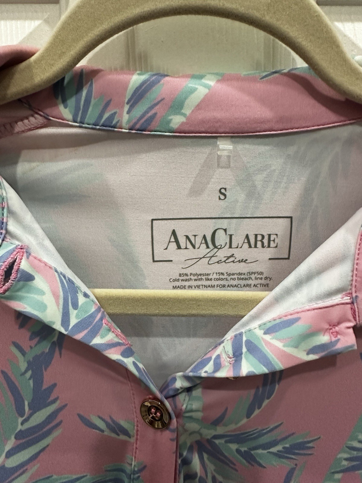 Ana Clare Active Dress Womens S Golf Walk Hike Palm Trees Golf Pickleball