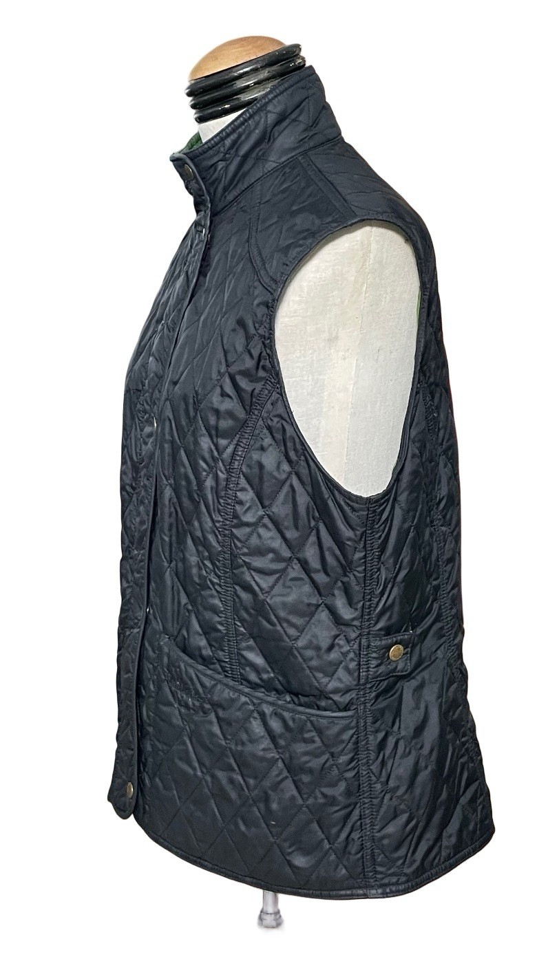 Ladies Barbour Summer Liddesdale Classic Quilt Waistcoat / Gilet Jacket Size 12