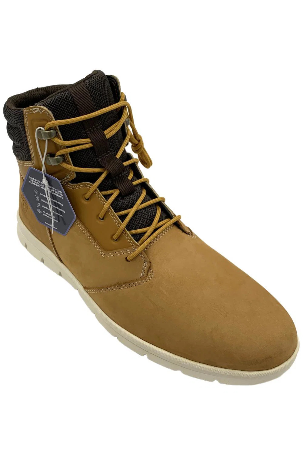 Timberland Men’s Graydon High-Top Sneaker Wheat Nubuck