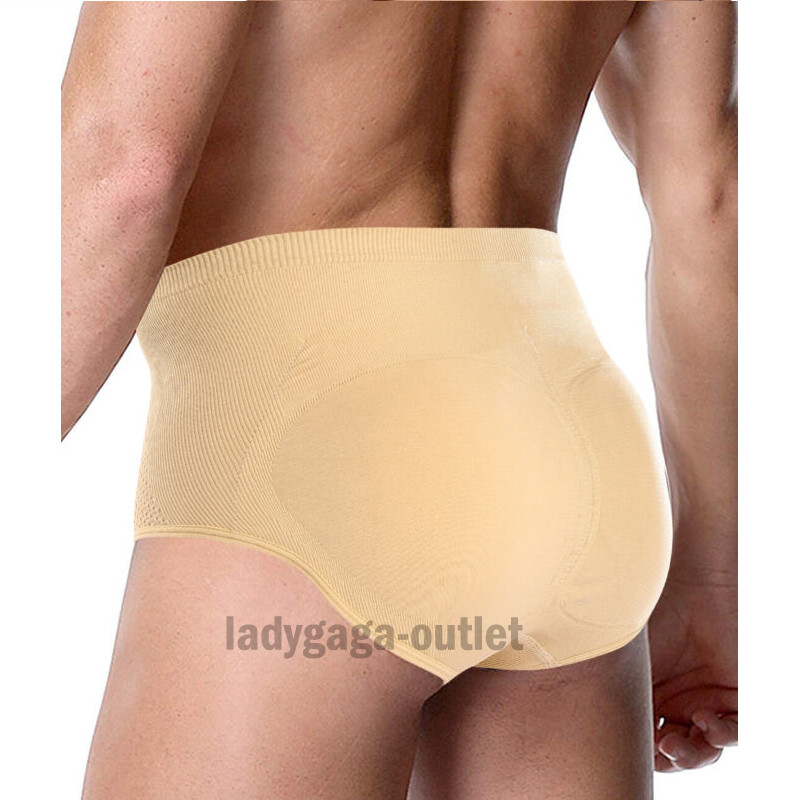 Men Padded Underwear Briefs Boxers Butt Lifter Hip Enhancer Shorts Shaper Pants