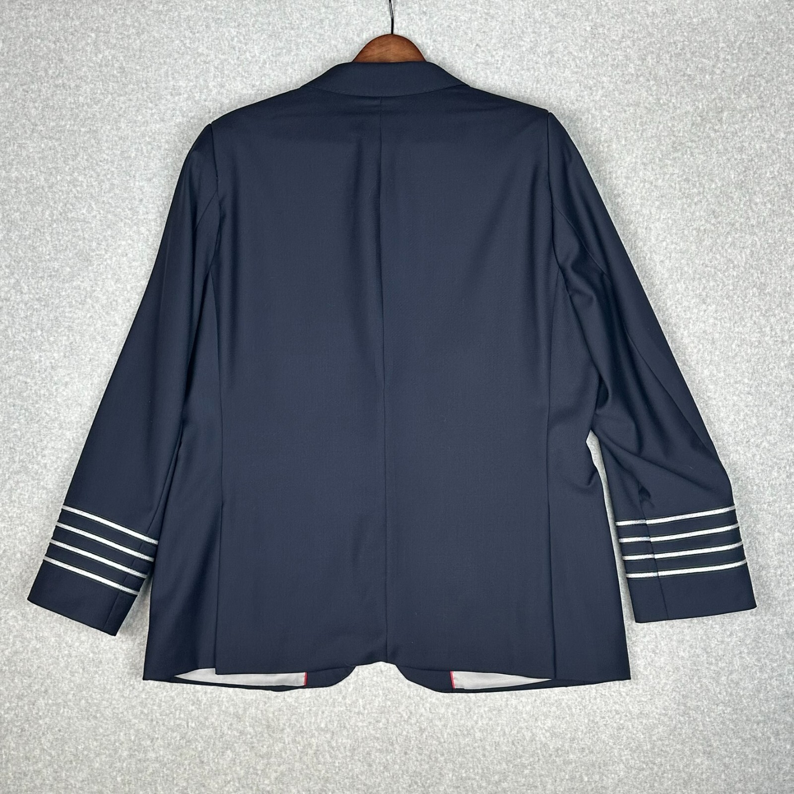 Brooks Brothers NetJets Suit Navy Blue Pilot 2 Piece 2 Vent Blazer 44R Pants 38
