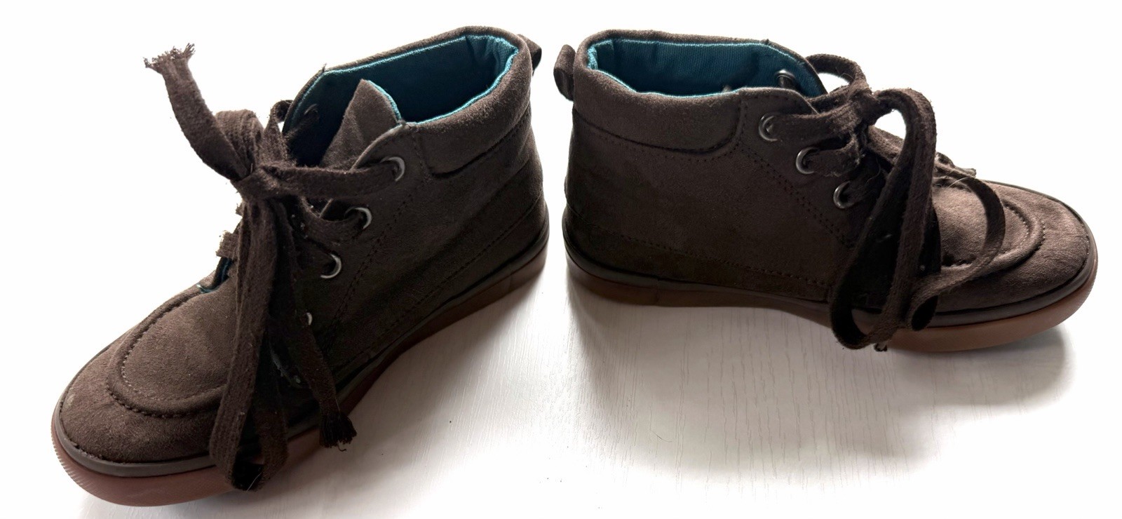 Lot of 2 Toddler Boys Shoes Size 11 Cat & Jack Brown High Tops & Casual Sneakers