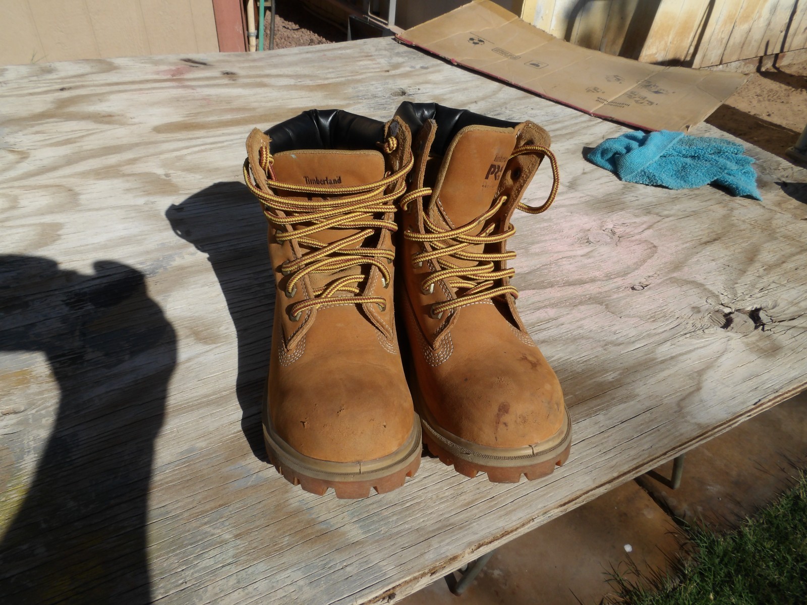 Timberland Pro-437 Steel Toe Water Proof Wheat Nubuck Work Boots Women’s 8