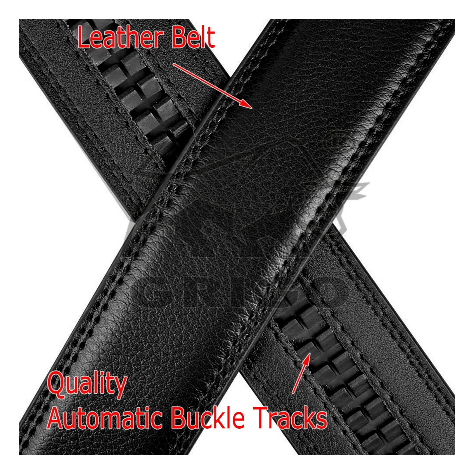 Fashion Men’s Automatic Real Leather Ratchet Belt Strap Jeans Waistband Gift