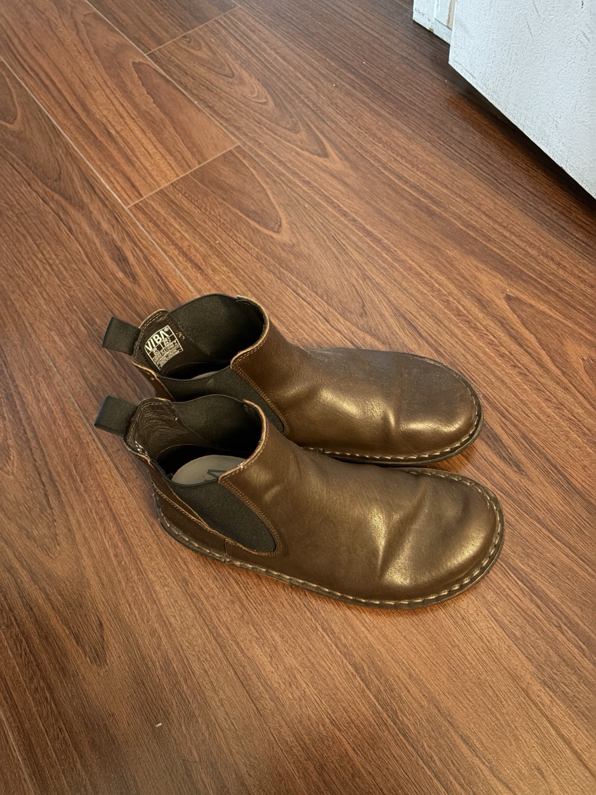 Vibae Helsinki Leather Cocoa Brown Boots Size EU39 W9 M6 Ergonomic Minimalist