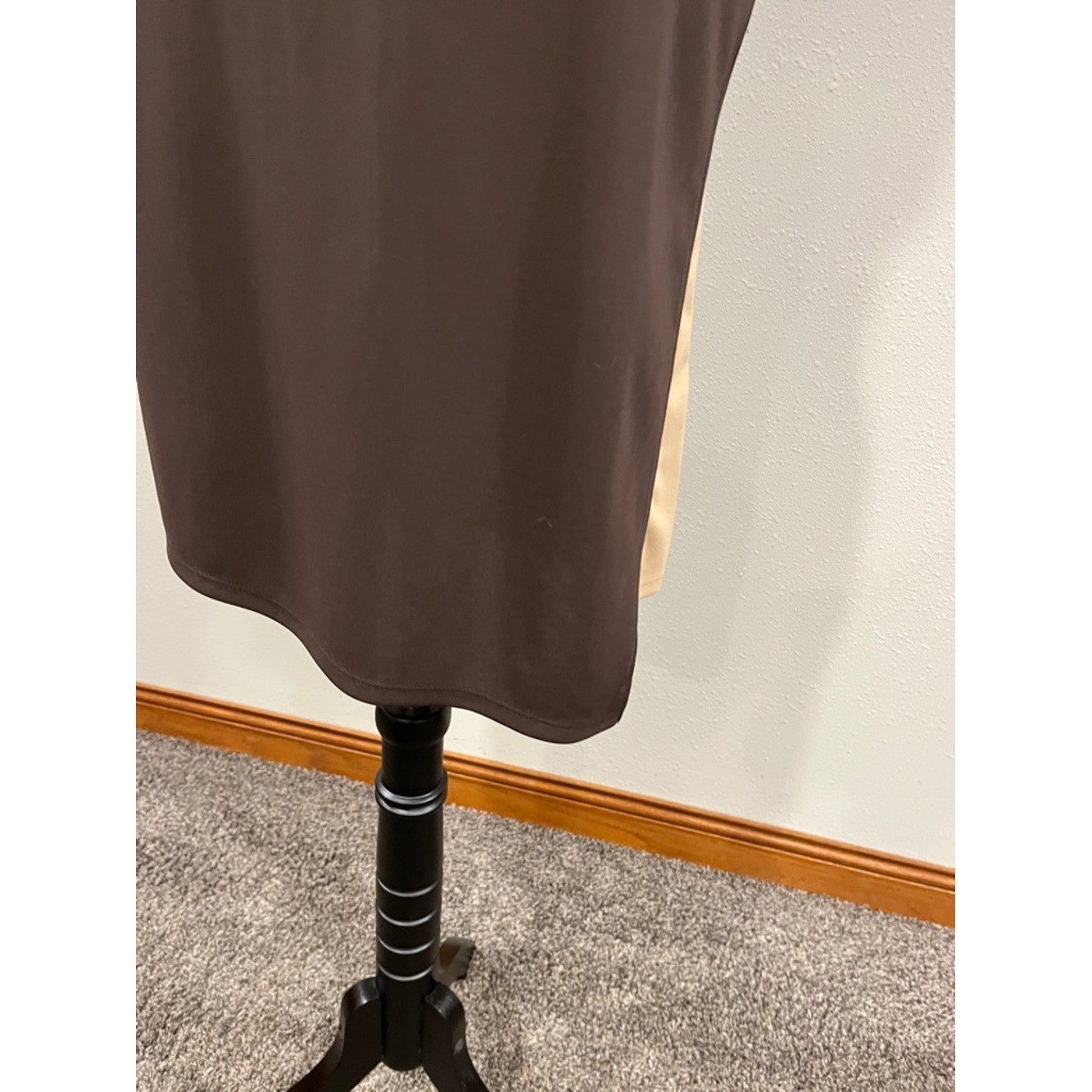 Express Sleeveless Brown & Cream Sheath Dress size 2
