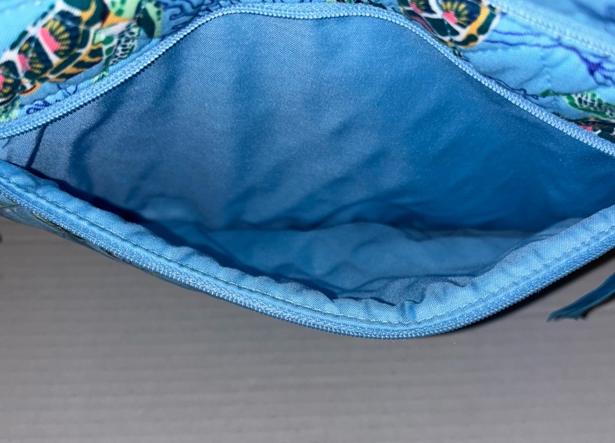 NWT Vera Bradley Trio Zip Hipster Crossbody Bag Sea Turtles And Coral
