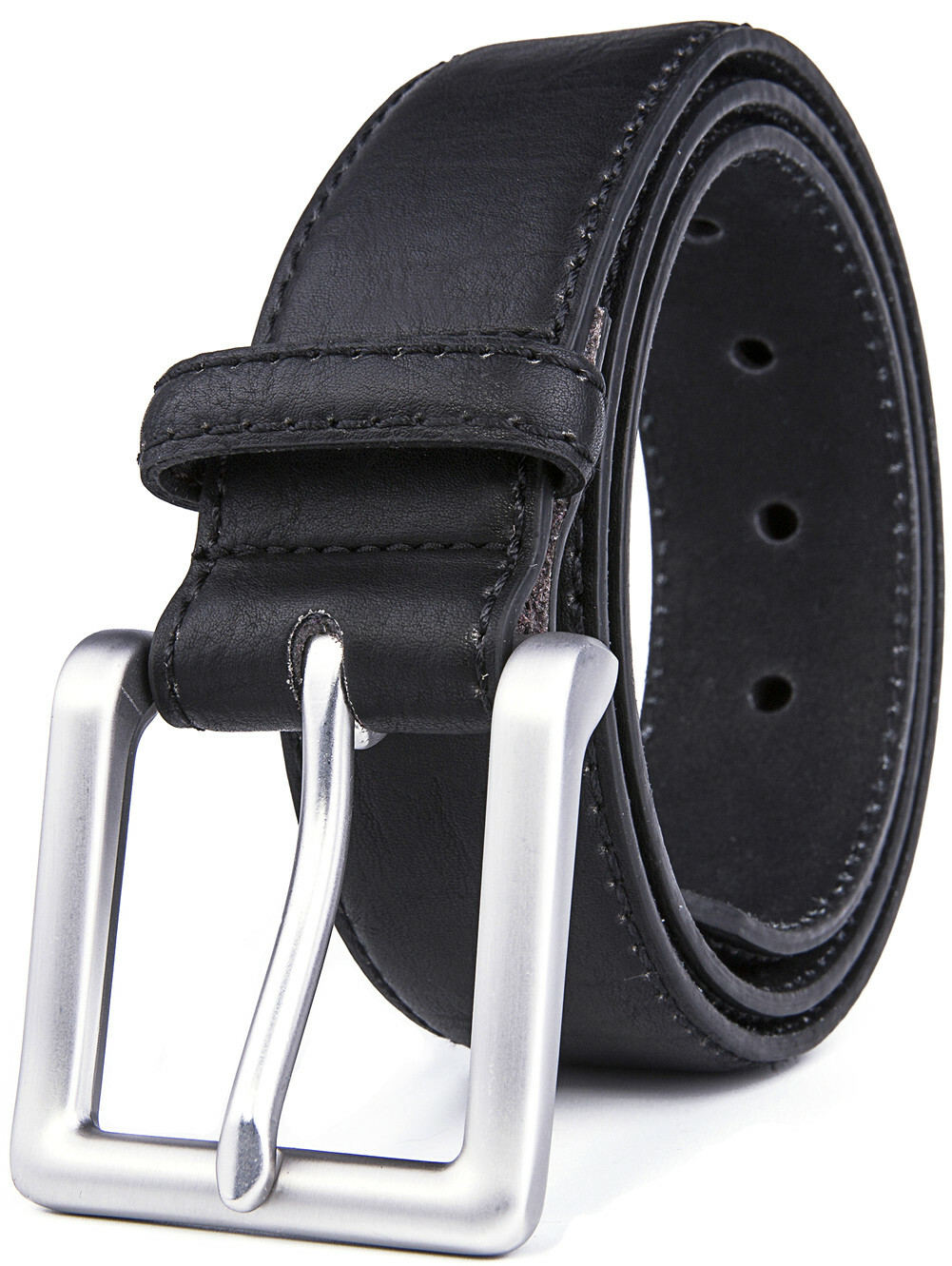 Men’s Leather Casual Belt for Jeans Khakis Dress Belt for Men 1.5″ Width