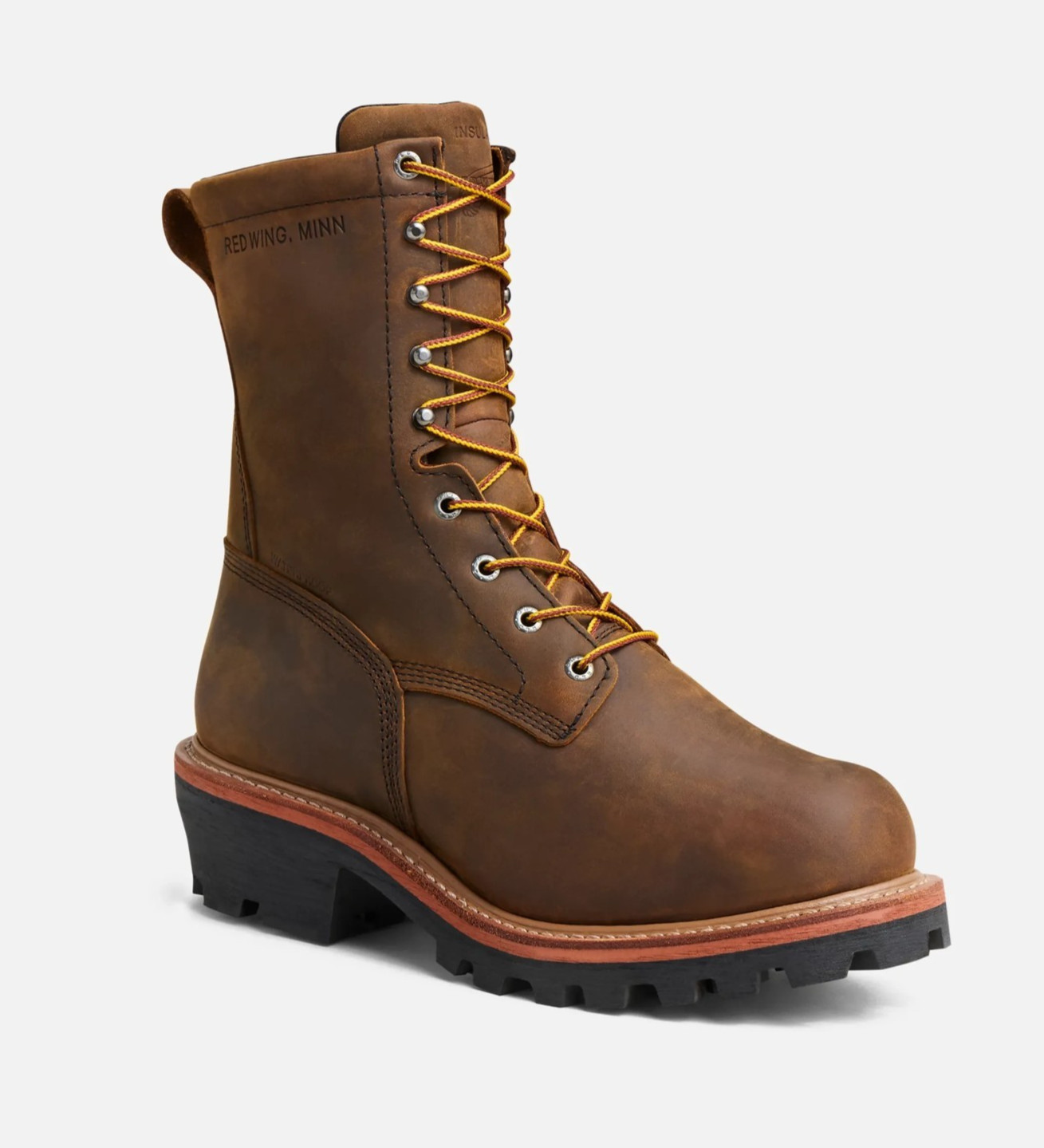 Red Wings 2219 Boots 9″ INSULATED WATERPROOF SAFETY TOE LOGGER MAX Size 11 EE