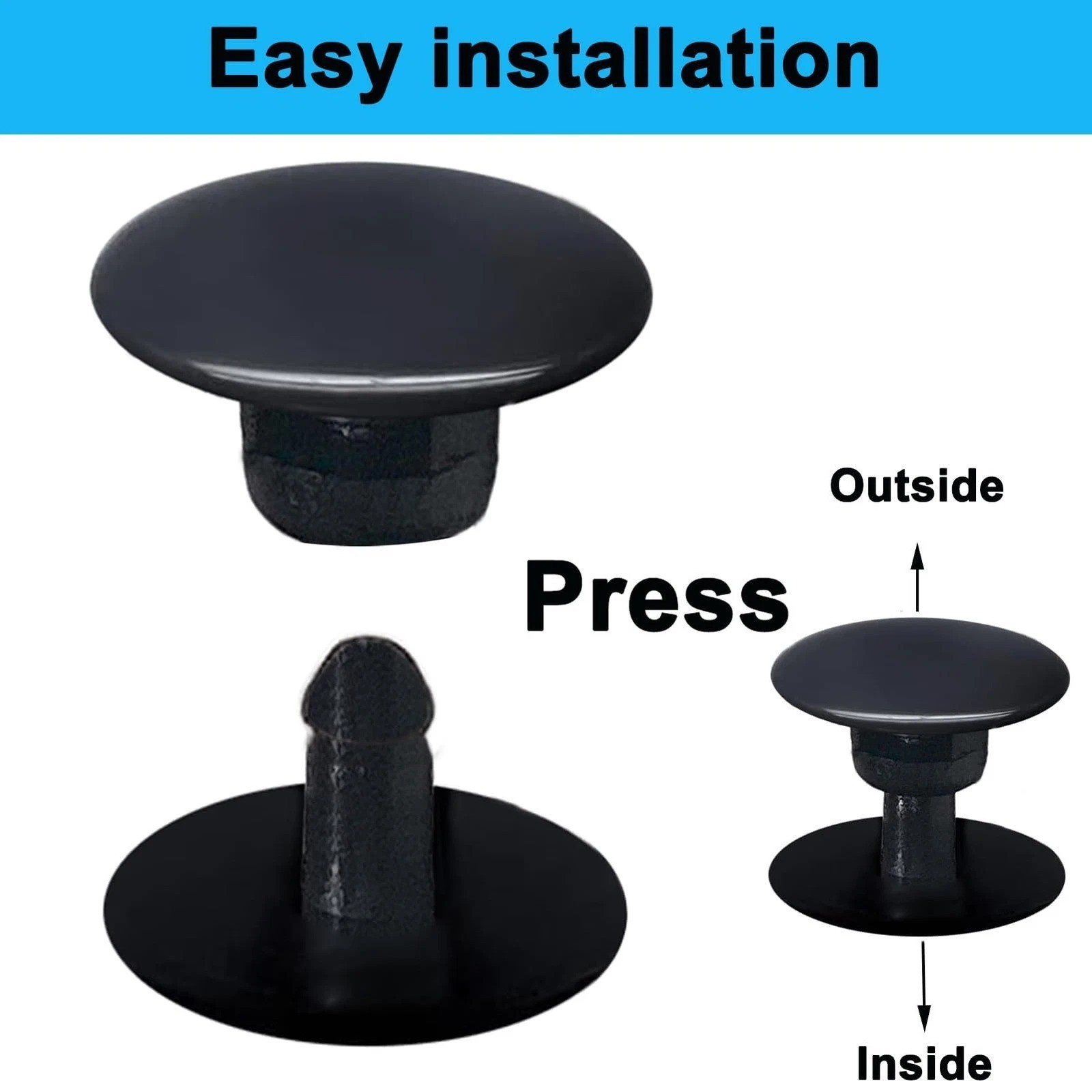 Croc Rivets Replacement, Croc Buttons Strap Repair Rivets for Croc Styled Shoes