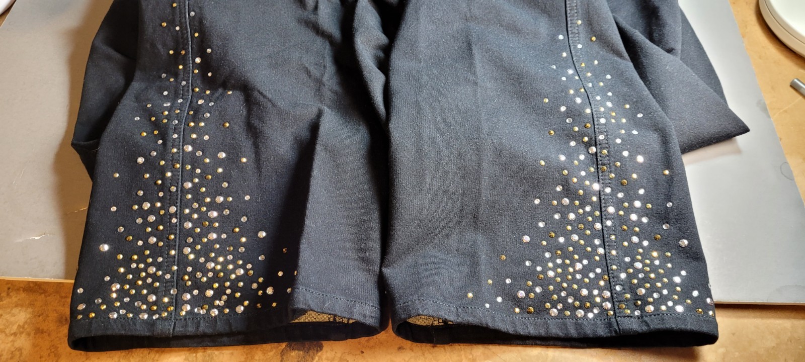 Dream Jeannes by Quacker Factory Pants Women’s Size 2X Short Black Rhinestone