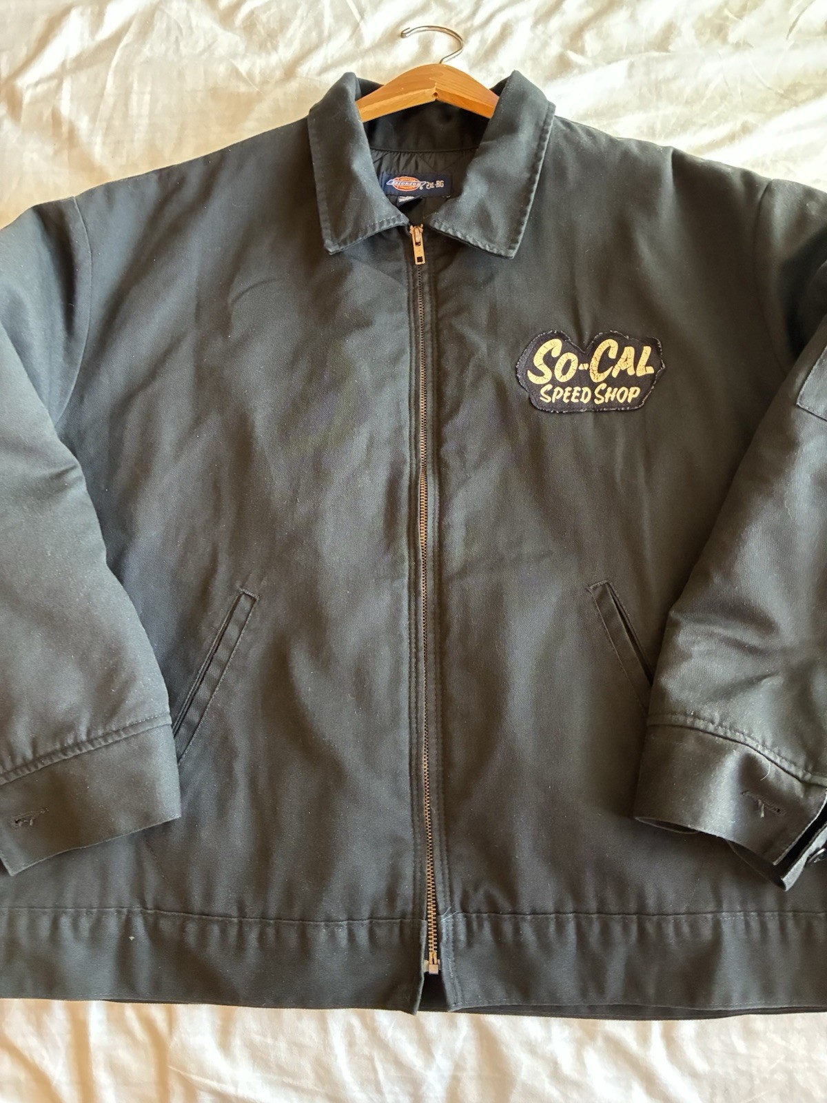 Vintage Dickies JT15BK Eisenhower Insulated So-Cal Speed Shop 2XL Jacket Patch