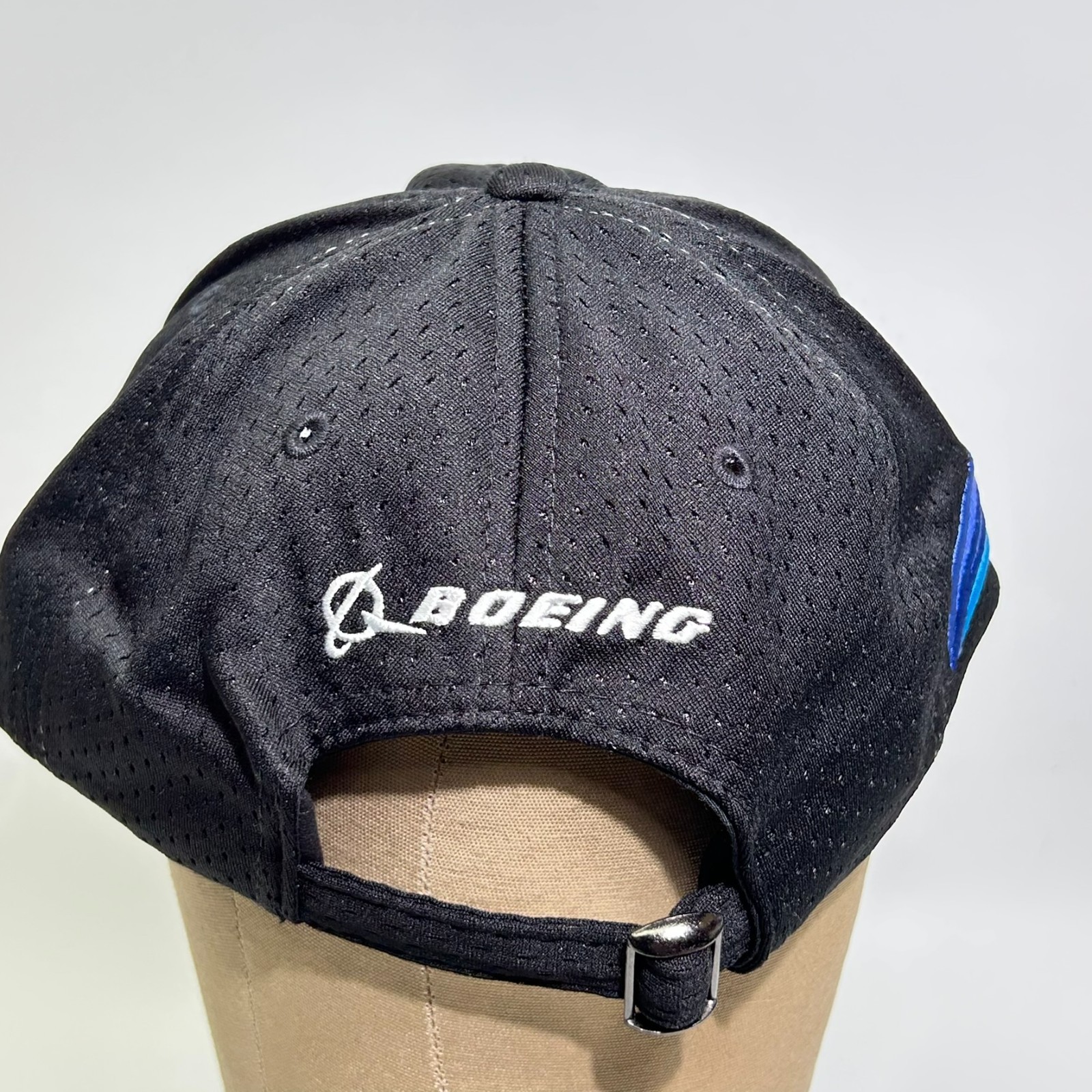 Boeing 787 Dreamliner Airplane Baseball Cap Hat Black Mesh Adjustable Strapback
