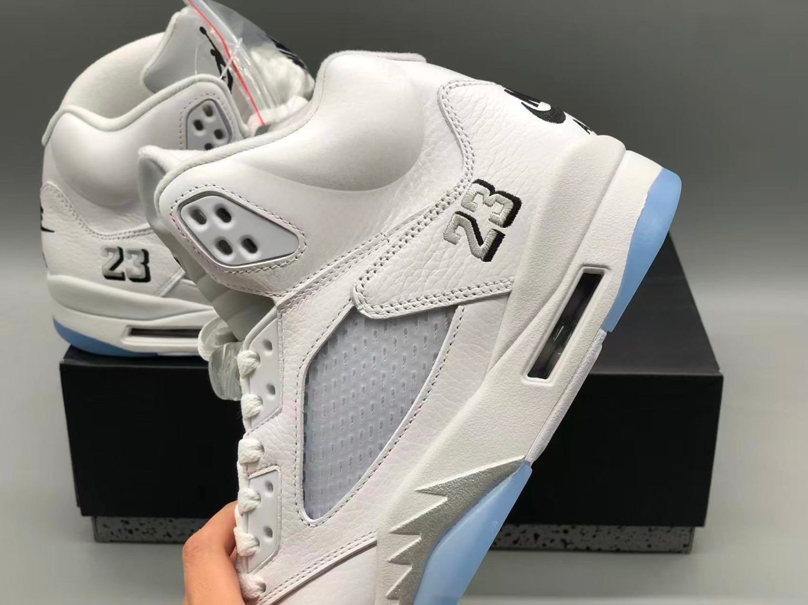 Jordan 5 Retro ‘White Metallic’ 2026 Men’s Basketball Shoes High Top
