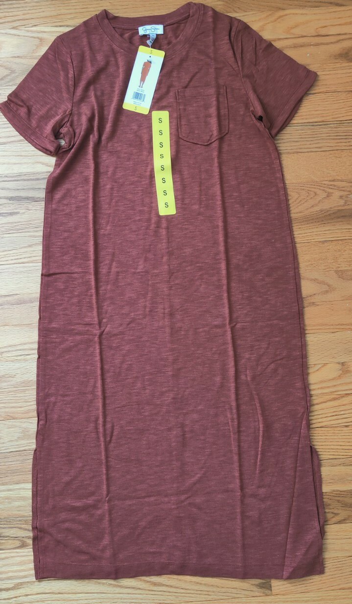 Jessica Simpson Ladies’ Spring Summer Pocket Midi Tee Dress size S to 3xl