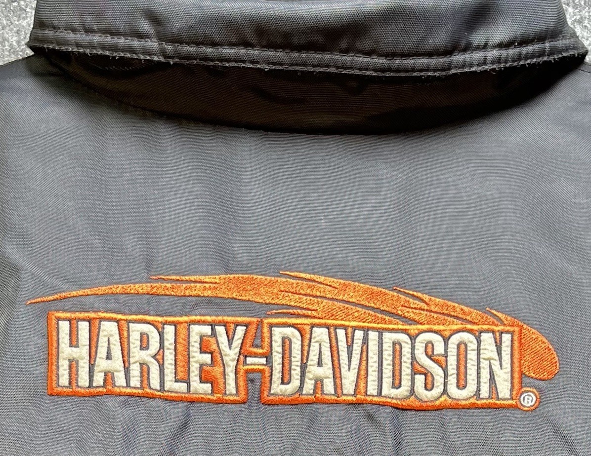 Harley Davidson Motorcycle Jacket Mens XXXL Black Nylon Quilted Biker 971 *READ*