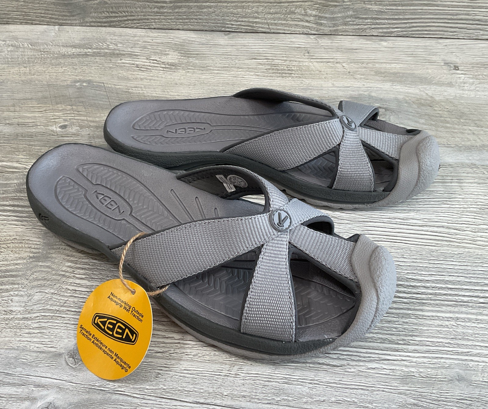 KEEN Bali Slide Sandals in Alloy Steel Grey 1029165 Women’s Size 8 NEW