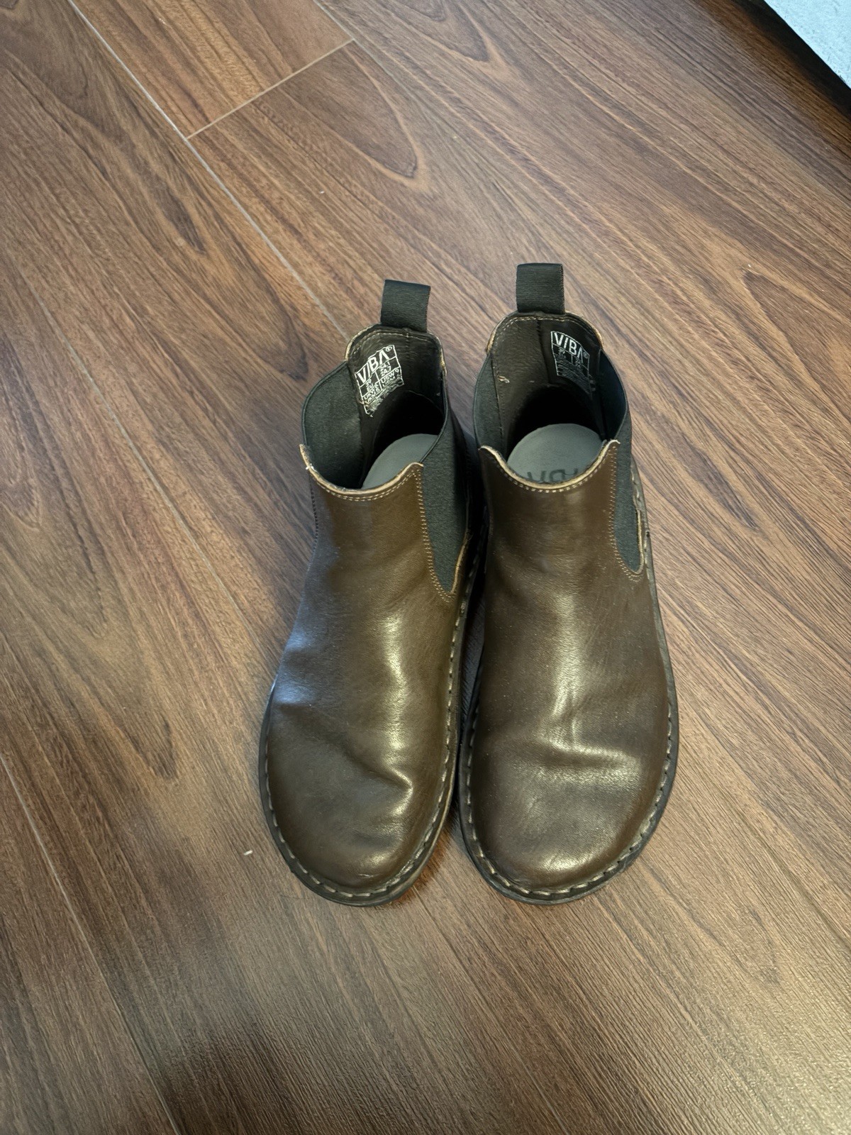 Vibae Helsinki Leather Cocoa Brown Boots Size EU39 W9 M6 Ergonomic Minimalist
