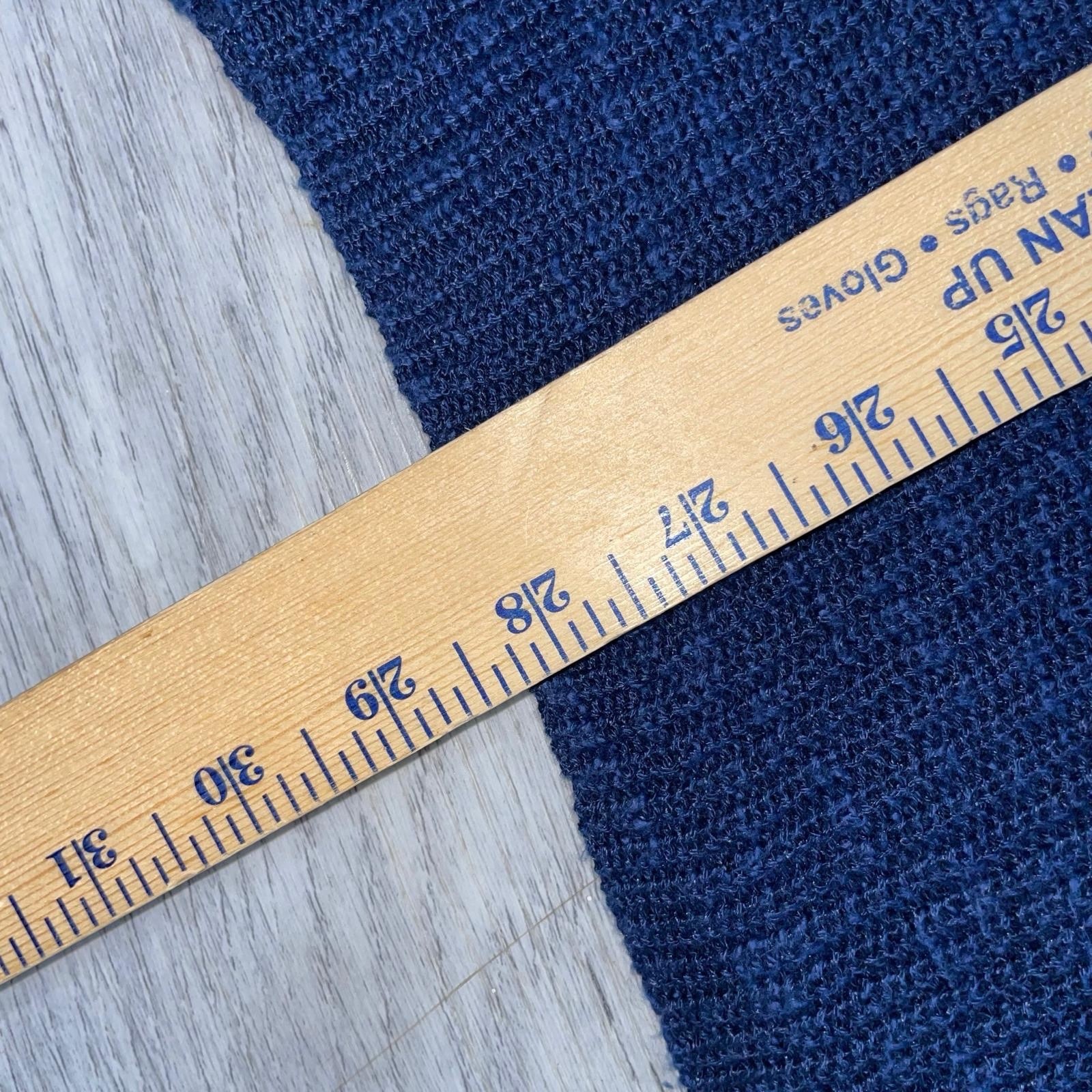 Eileen Fisher Indigo Blue Organic Linen Cotton Slub Tunic Sweater Top Women’s XS