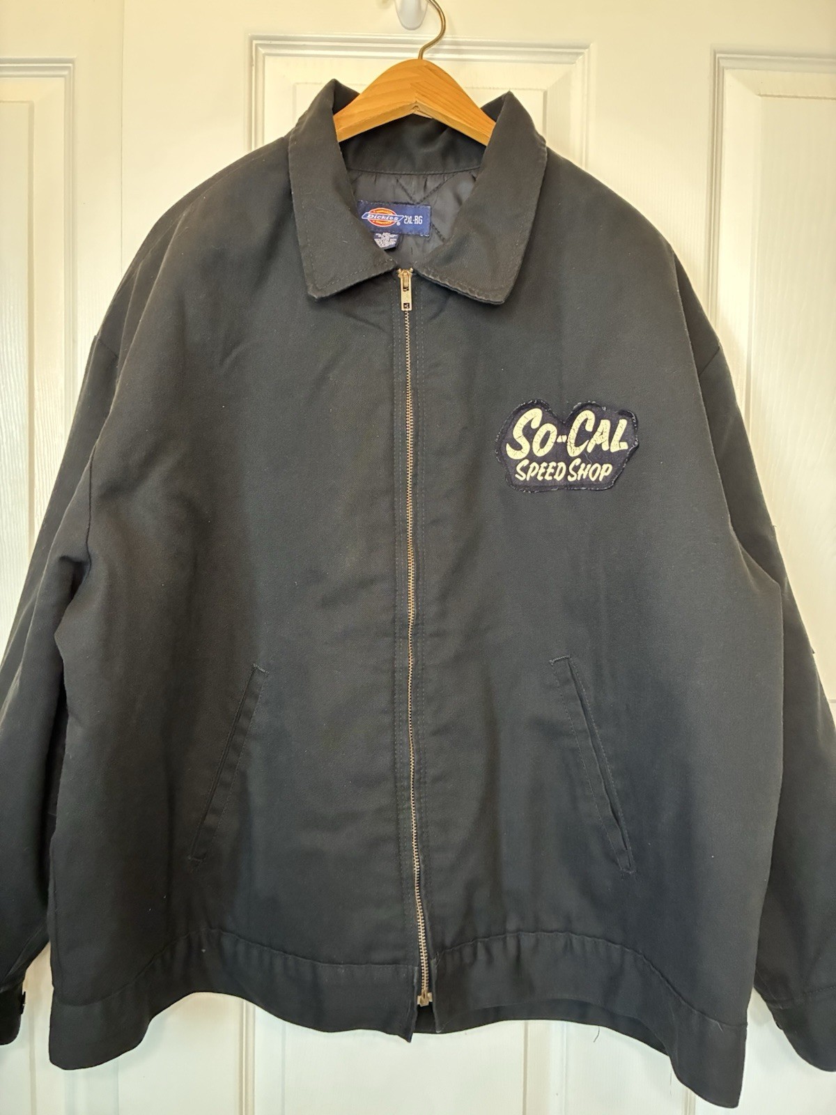 Vintage Dickies JT15BK Eisenhower Insulated So-Cal Speed Shop 2XL Jacket Patch