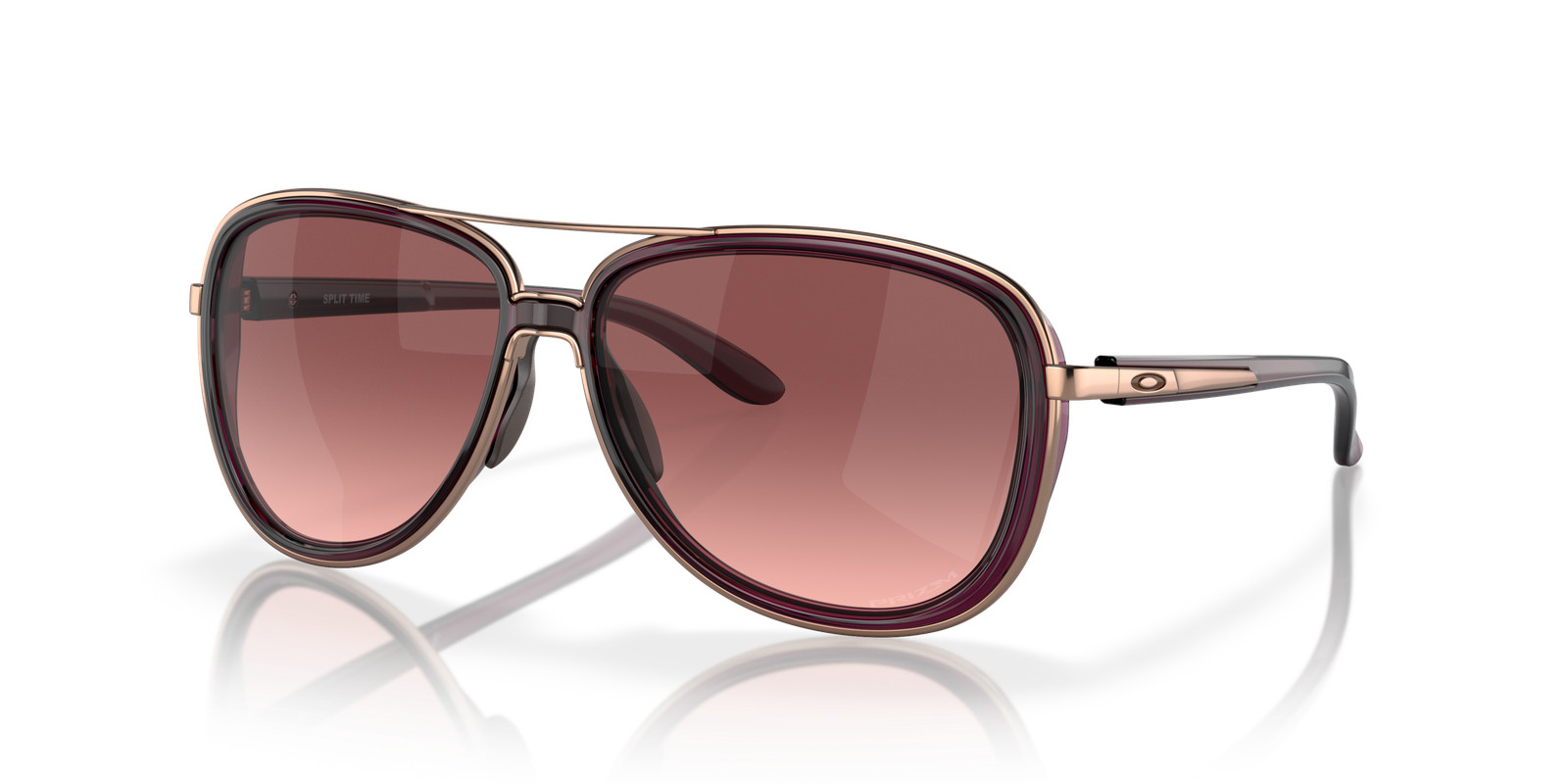 Oakley Split Time Crystal Raspberry/G40 Black Gradient 58 mm Women’s Sunglasses