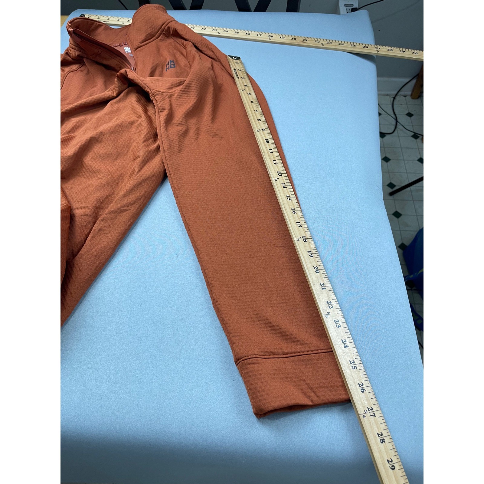 Alaskan Hardgear Duluth Mens Large Burnt Orange 1/4 Zip Crosslayer Pullover