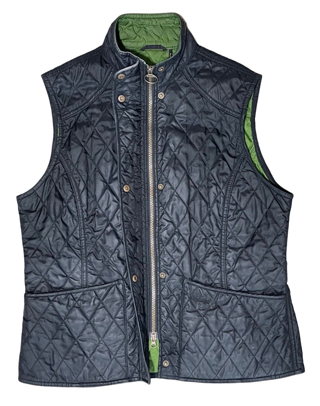Ladies Barbour Summer Liddesdale Classic Quilt Waistcoat / Gilet Jacket Size 12