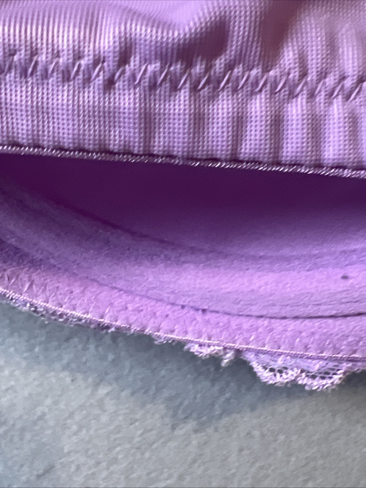 Ambrielle Woman RN 15741 Purple, Teal Lace Cup Underwired T Shirt Bra Size 40 D