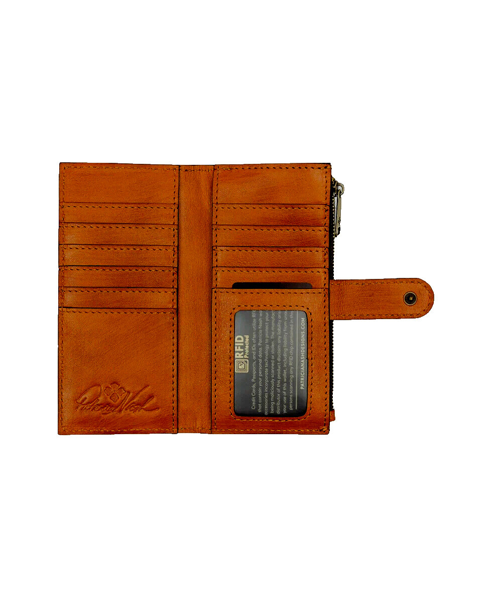 Patricia Nash Nazari Bifold Wallet, Cinnamon, Small