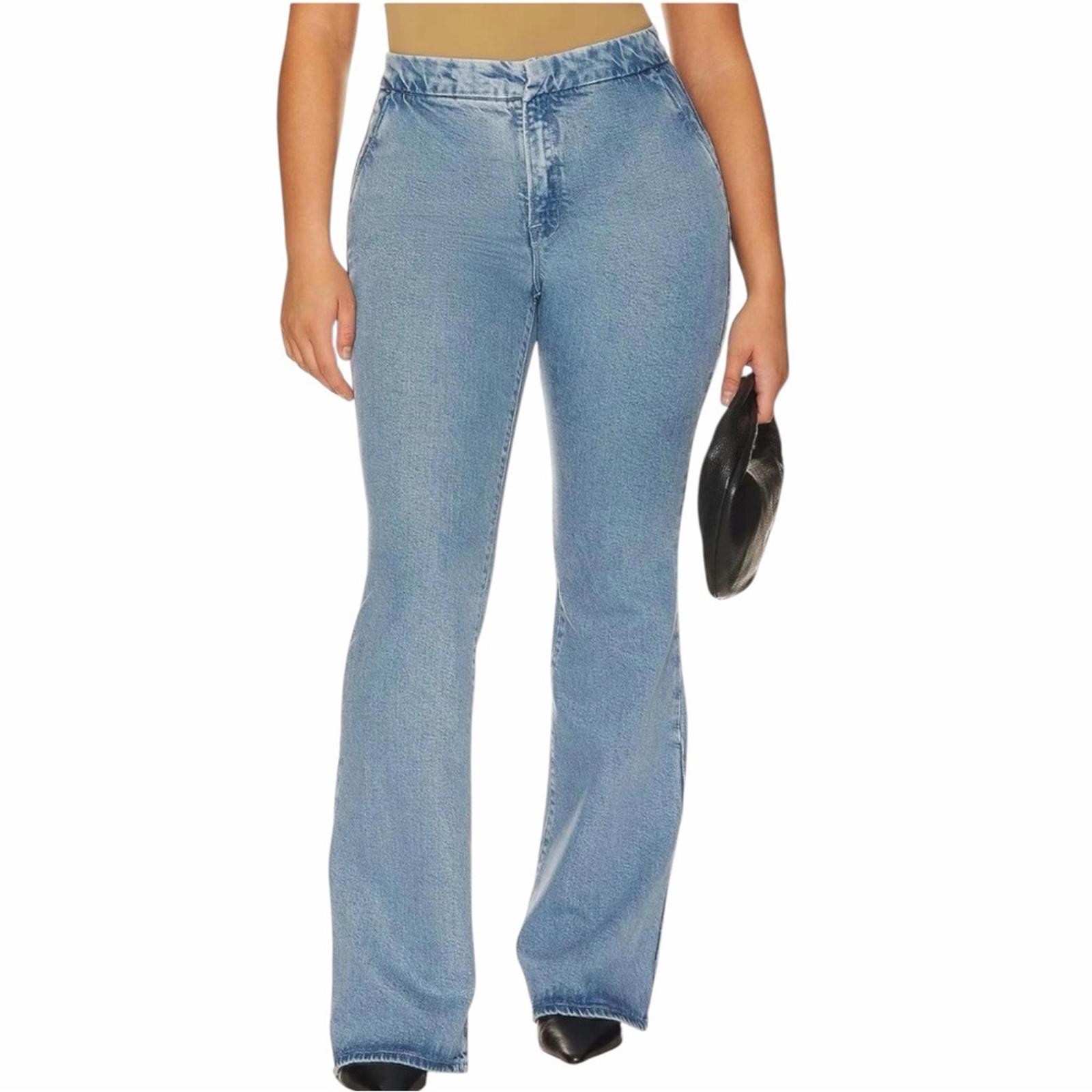 Good American Good Flare Trouser Indigo 551 Blue Womens Size 12/31