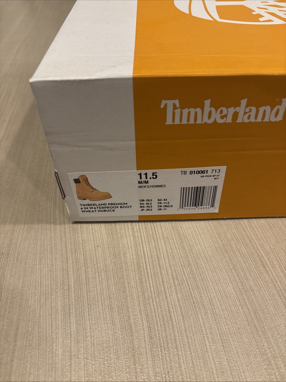 Men’s Timberland 6 In. Premium Boot Wheat (TB010061 713) 11.5